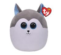 Ty Squish a Boo - Slush Grey and White Husky - 10 inch