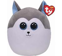Ty Squish-a-Boo - Slush - Grey and White Husky - 14 inch