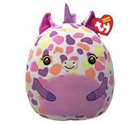 Ty Squishy Beanies - Astra, Purple Unicorn, Soft Plush Cushion with Orange Eyes, Gift Idea for Big and Small, All Collectibles, 22 cm, T39419
