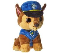 Ty Toys 41208 Paw Patrol - Chase with Glitter Eyes 15 cm | Chase, Soft plush toy to cuddle, 15 cm, glitter finish