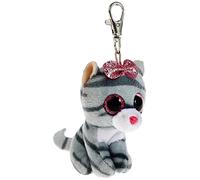 TY Toys Beanie Boo's Clip Cat Kiki - 7 CM,Gray,35243