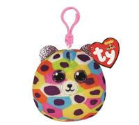 Ty Squishy Beanie Clip Giselle Leopard Multicolor