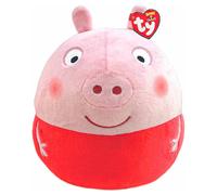 TY Toys Peppa Pig 10" Squish-A-Boo Squishy Beanie Soft Plush Toy New with Tags