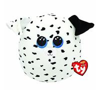 TY Toys - Squish a Boo Dog Fetch - 20 CM, White, 2009141