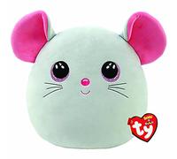 TY Toys Squish a Boo Mouse Catnip - 20 CM White/Pink 2009137