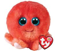 TY Toys - Teeny Puffies Octopus Sheldon - 10 CM Red 2009131