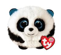 TY Toys Teeny Puffies Panda Bamboo - 10 CM,Black/White,2009130