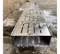ty Trench Drain Grate 1m Kit for Sidewalk & Balcony High LoadBearing Rainwater Catch Basin with 7x5 cm Cover PlateEfficient Water Management Solution