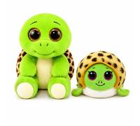TY Turbo Beanie & Cruiser Beanie Bouncer 2-Piece Set - 15cm Soft Plush Teddy & 7cm Bouncy Plush Ball