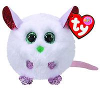 TY UK Ltd 2005918 Puffies Brie Mouse Xmas 2020-Ty Reg Plush Animal, Multicolor