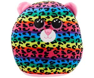 TY UK Ltd 2007554 Dot Squishaboo 10" Leopard kuscheliges Kissen, Multicolor