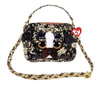 TY Unisex_Child Sac à bandoulière Peluche Sequins 20cm-Brutus Le Chien Shoulder Bag, Multi, Taille Unique