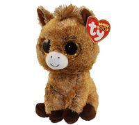 TY Unisex Cuddly Toy Brown Harriet Horse 15 cm Plush Toy Glubschis