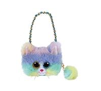 Ty Unisex Kids Pochette Porte Monnaie Peluche 10cm - Heather Le Chat Pouch, Multicolour, S UK