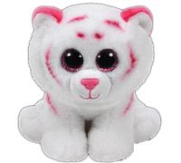 TY Unisex Soft Toy White/Pink Kids Tiger 15 cm Stuffed Toy Glub Schis