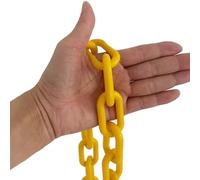 ty Weather-Resistant Plastic Safety Chain - Black, Blue, Red, Yellow - Perfect for Gas Stations, Patios, Decks, Hotels, Parks, and Fences - Durable, Versatile & Long-Lasting