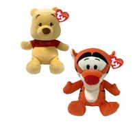 TY Winnie the Pooh and Tigger Beanie Plush Toy - 2 Piece Set - Collectible Stuffed Plushies - Cuddly Toy for Kids - Character Gift for Boys and Girls