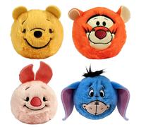 TY Winnie The Pooh, Piglet, Tigger, and Eeyore Bouncers 4 Piece Plush Set - Soft Plush Bouncy Toys for Kids - Collectible Cuddly Character Gift