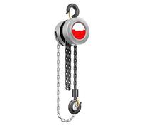 TY&WJ 1 Ton Hand Chain Hoist 2200 Lbs Capacity 10Ft Lift,Manual Hoist 360° Rotation Hook G80 Manual Chain Fall for Garage Factory Dock,1Ton,3m/10FT