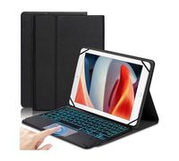 TY3316 Universal Bluetooth Keyboard Cover for 9-11 inch Tablets TY-3316D Touch Backlight Multi Platform Support Android iOS PU Leather ABS Long Battery Life 80 Days Standby 60 Hours Working 3 0 10m Co