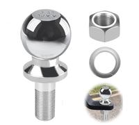 Tyafzzn Trailer Hitch Ball, 50 mm 3.5T, Hitch Ball, Trailer Hitch, Ball Head Tractor Farm Rail, Ball Head Bolt, Straight Farm Rail for Lawn Tractors, Motorhome, ATV