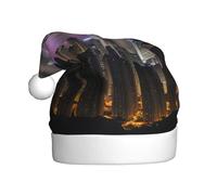 TYANG Aerial Night Of View Hong Kong Printing Santa Hat Christmas Decorated Hat Band Santa Hat