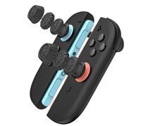 Tyasoleil Thumb Grips Compatible with Nintendo Switch 2, PRO,STEAM DECK,PS4, Thumb Grip Caps, Enhanced Grip, Grip Button Stick Cover, 3Pairs(6pcs) (Black)
