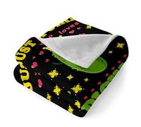 Tyatocepy 1 Piece Pickle Blanket Funny Gift Pickle Blanket Adult Size Pickle Stuffed Animal for Comfy Plush-Just A Girl Who Loves Pickle