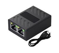 Tyatocepy 1 to 2 Ethernet Network Cable Network RJ45 Splitter 100M Coupler Connector Extender Adapter for Computer Router Cable Accessories