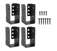 Tyatocepy Concealed Joist Hanger 4PCS,2InX4In Outdoor Concealed-Flange Light Joist Bracket, Q235B Steel Powder-Coated Joist Hanger Durable