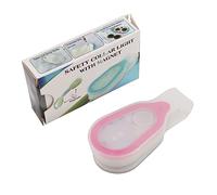 Tyatocepy Mini LED Silicone Clip Lamp 3 Modes Running Light Waterproof Survival Flashlight for Night Cycling Running Pink