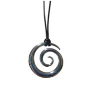 TYATVS Fish Pendant Necklace Spiral Necklaces Vintage Whimsical Jewelry 2000s Whimsy Twee Accessories, 18", Acrylic, no