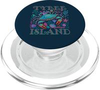 TYBEE ISLAND GA COLORFUL BLUE CRAB SUMMER BEACH VACATION PopSockets PopGrip for MagSafe