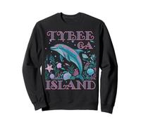 TYBEE ISLAND GA DOLPHIN LOVER COLORFUL BEACH SOUVENIR Sweatshirt