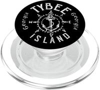 Tybee Island Georgia Souvenir, Compass Rose, Nautical Anchor PopSockets PopGrip for MagSafe