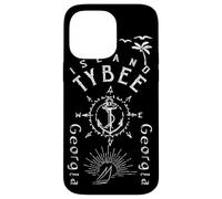 Tybee Island Souvenir, Georgia Nautical Compass Rose Case for iPhone 14 Pro Max