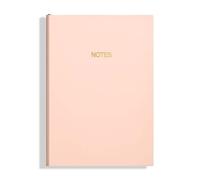 TYBGAU Boutique UK A5 Soft Leather Notebook, Gold Foil, Lined Business and Study Notebook for Office Sewn Binding with Bookmark Memo Books(Rose)