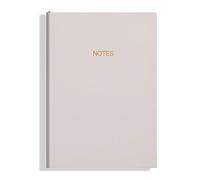 TYBGAU Boutique UK A5 Soft Leather Notebook, Gold Foil, Lined Business and Study Notebook for Office Sewn Binding with Bookmark Memo Books(Pinkish Purple)