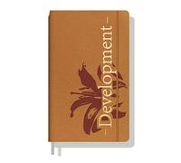 TYBGAU Boutique UK A6 Blank Notebook, PU Leather Travel Journal with Elastic Band and Pen Holder, 200 Pages Portable Stamp Collection Diary Memo Books(Brown)