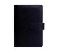 TYBGAU Boutique UK Budget Binder Notebook with Clips, Loose Leaf Expense Tracker, PVC Cash Book for Receipts and Cards, Budget Sheets Memo Books(Nero)