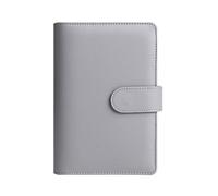 TYBGAU Boutique UK Budget Binder Notebook with Clips, Loose Leaf Expense Tracker, PVC Cash Book for Receipts and Cards, Budget Sheets Memo Books(Gray)