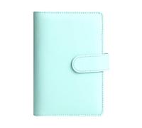 TYBGAU Boutique UK Budget Binder Notebook with Clips, Loose Leaf Expense Tracker, PVC Cash Book for Receipts and Cards, Budget Sheets Memo Books(Blu)
