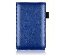 TYBGAU Boutique UK Small Portable Notebook, Pocket-Sized Business Notepad, PU Leather Memo Pad Diary for Travel Office School Memo Books(Blu)