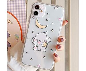 Tybiky Case for iPhone 11 Cases Creative Small Elephant Pattern Air Cushion Protective Case Ultra Thin Silicone Airbag Mobile Phone Case Bumper Chic Bling Scratch-Resistant Cover for Apple iPhone 11,