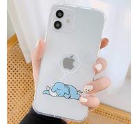 Tybiky Case for iPhone 8 Plus, iPhone 7 Plus Cases Creative Little Elephant Pattern Air Cushion Protective Silicone Mobile Phone Case Bumper Chic ScratchResistant Cover for iPhone 87 Plus, Sleep