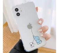 Tybiky Case for iPhone Xr Cases Creative Small Elephant Pattern Air Cushion Protective Case Ultra Thin Silicone Airbag Mobile Phone Case Bumper Chic Bling ScratchResistant Cover for Apple iPhone Xr,