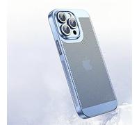 Tybiky Heat Dissipation Case Compatible with iPhone 16 Pro Max Electroplating Fine Hole Protection Mobile Phone Case Ultra Thin PC Cover Protective Case Matte Feel Cooling Breathable Case Far Peak