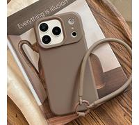 Tybiky Mobile Phone Case for iPhone 14 Pro, Soft TPU Silicone Mobile Phone Case with Cord Strap, Protective Case for Hanging, iPhone 14 Pro Case, Mobile Phone Chain Cover, Sugar Colourful Colour