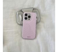 Tybiky Simple Case Compatible with iPhone 17 Mobile Phone Case Cute Polka Dots Cute Design Protective Case Aesthetic Fashionable Polka Dot Pattern Case Soft IMD + TPU Cover for Women and Girls, Pink