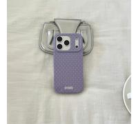 Tybiky Simple Case Compatible with iPhone 17 Mobile Phone Case Cute Polka Dots Cute Design Protective Case Aesthetic Fashionable Polka Dot Pattern Case Soft IMD + TPU Cover for Women and Girls, Purple